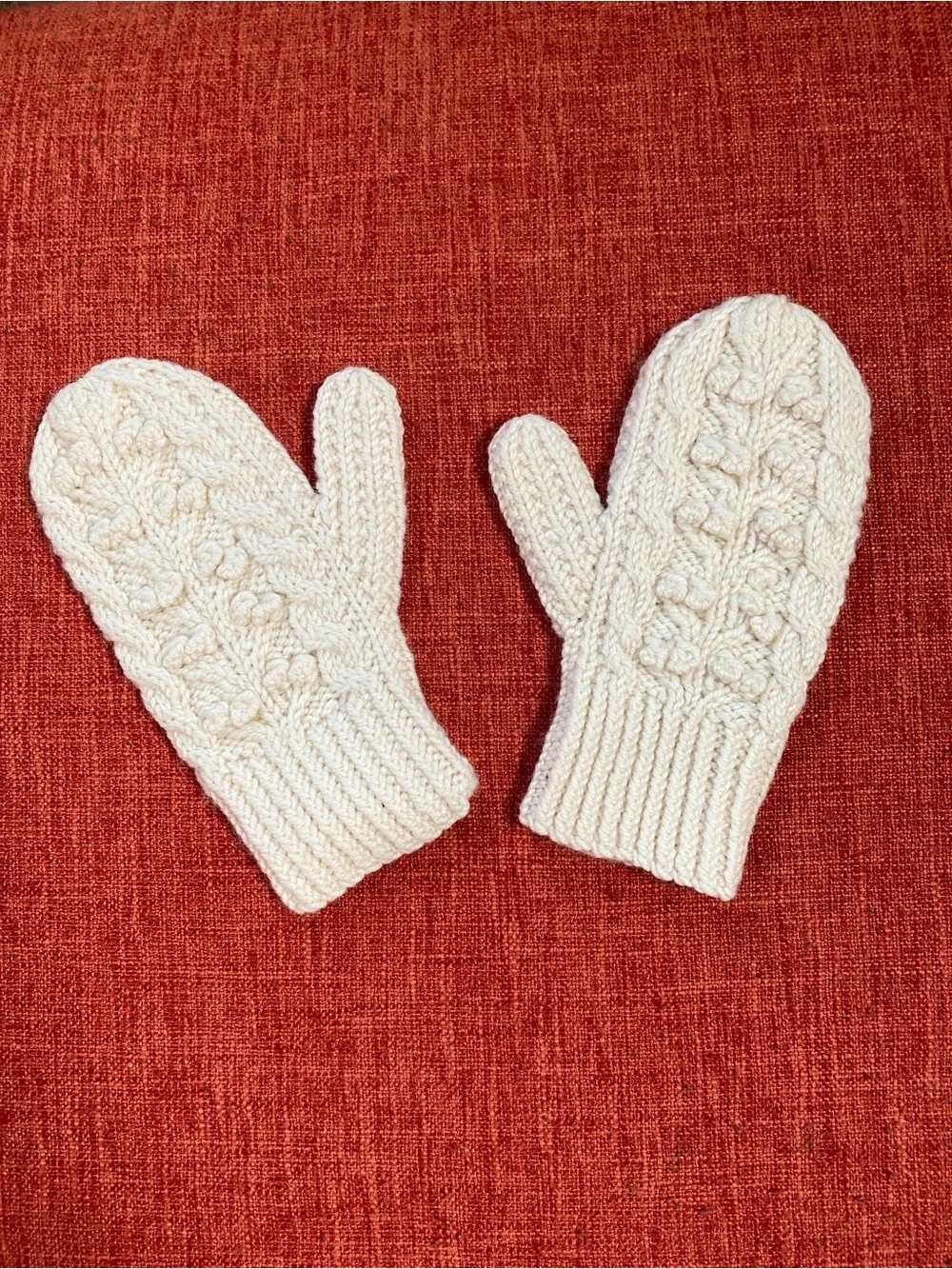 Carraigdonn Carraig Donn Hand Knit Aran Merino Wool Ireland Winter Mittens
